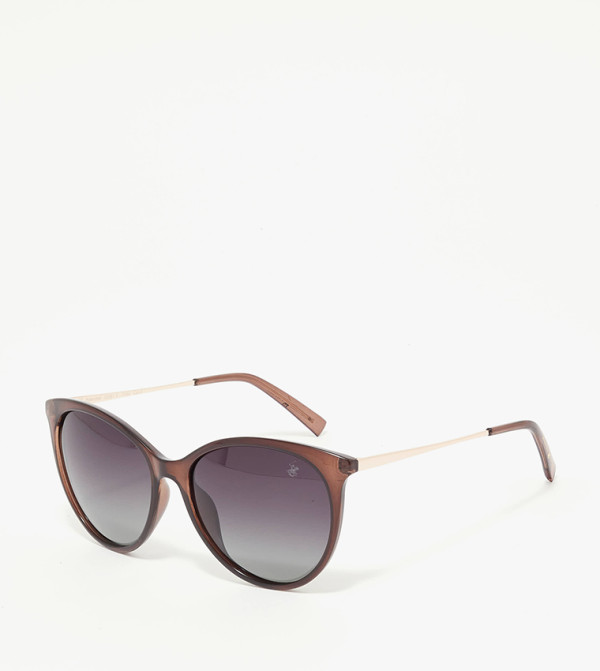 بيفرلي هيلز بولو كلوب  نظارات شمسية عين القطة  - بني  Cat Eye Sunglasses