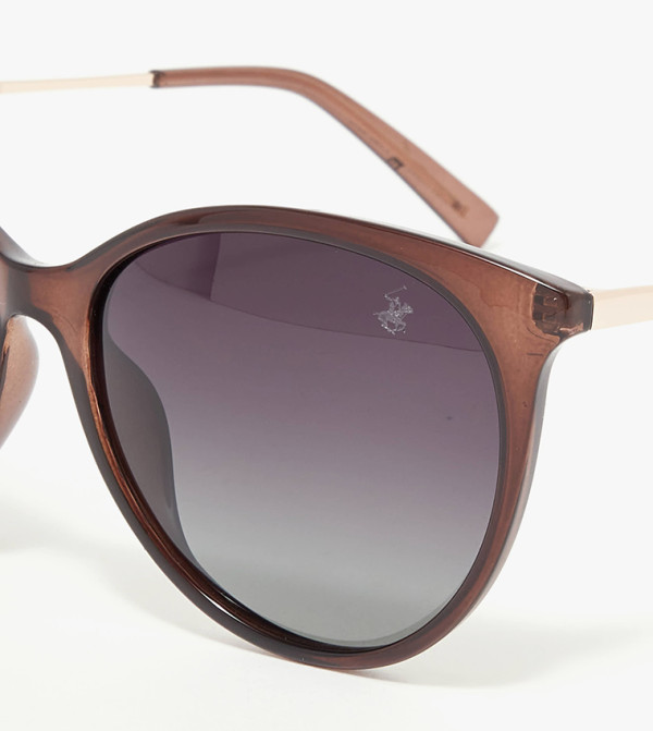 بيفرلي هيلز بولو كلوب  نظارات شمسية عين القطة  - بني  Cat Eye Sunglasses