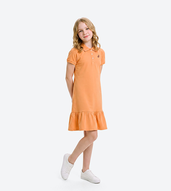 Beverly Hills Polo Club  Casual Dress - Light Orange Casual Dress