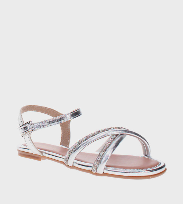 مولكينها - فضي Flat Sandals