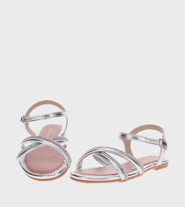 مولكينها - فضي Flat Sandals