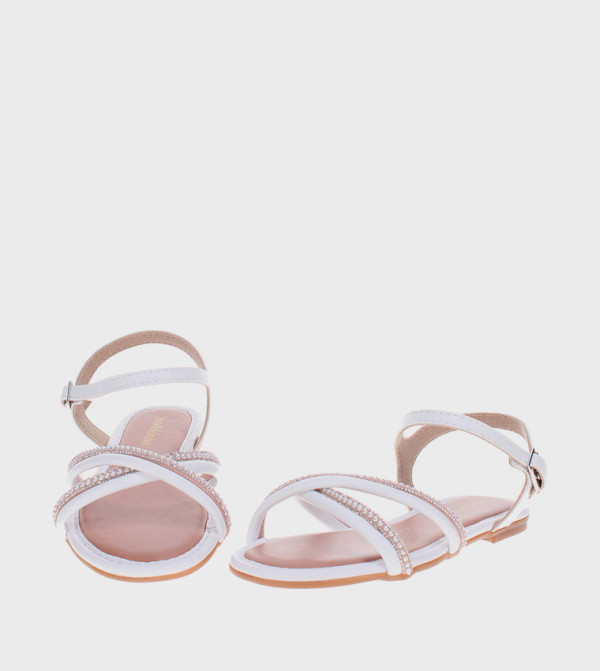 مولكينها - أبيض Flat Sandals