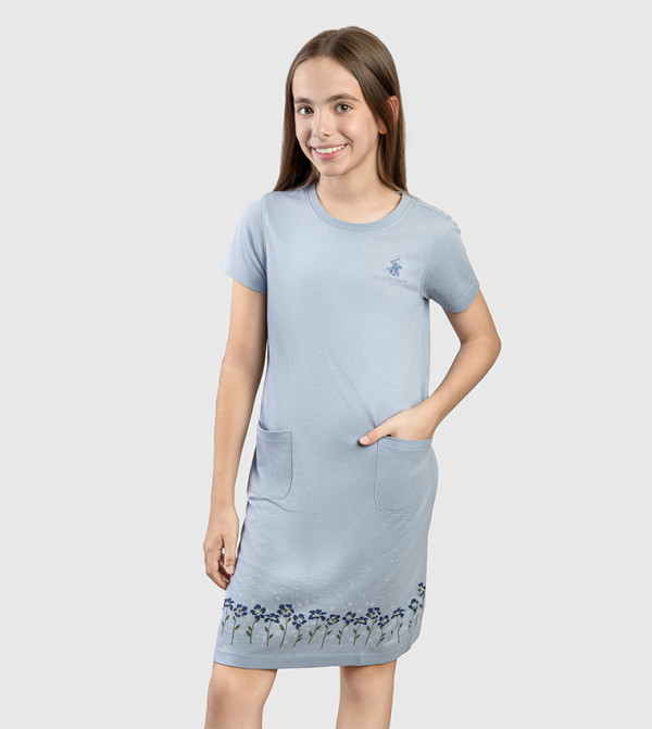 Beverly Hills Polo Club Dresses - Sky Blue Casual Dress