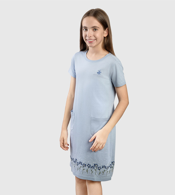Beverly Hills Polo Club Dresses - Sky Blue Casual Dress