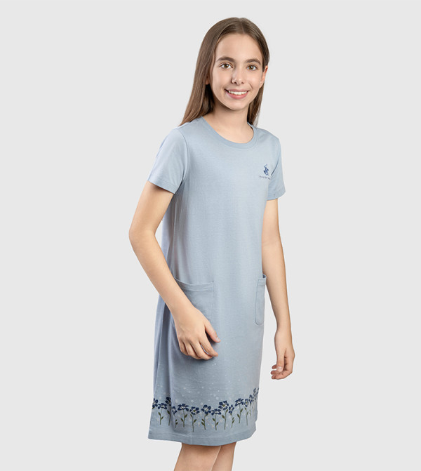 Beverly Hills Polo Club Dresses - Sky Blue Casual Dress