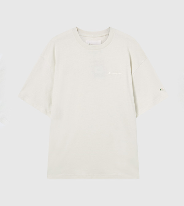Champion Champion - Off White Round Neck T-Shirts