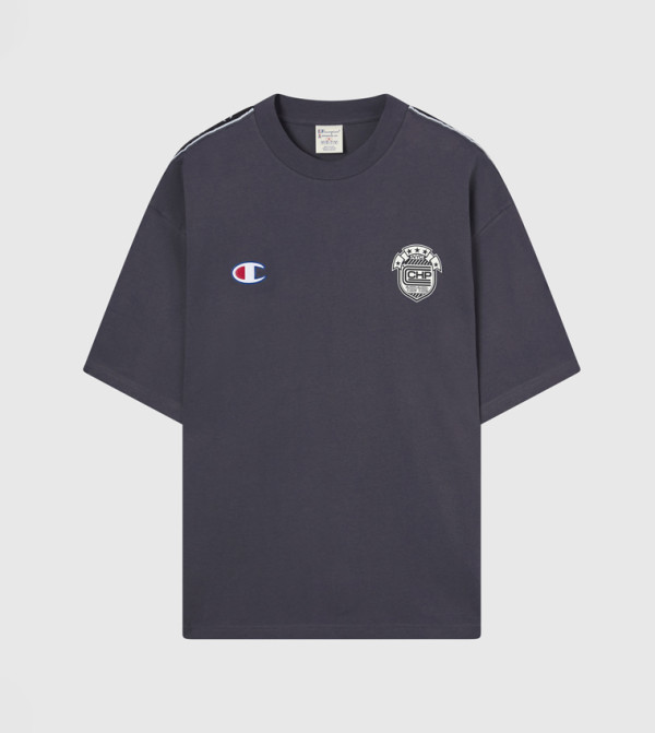 إتوال شامبيون - رمادي داكن Round Neck T-Shirts