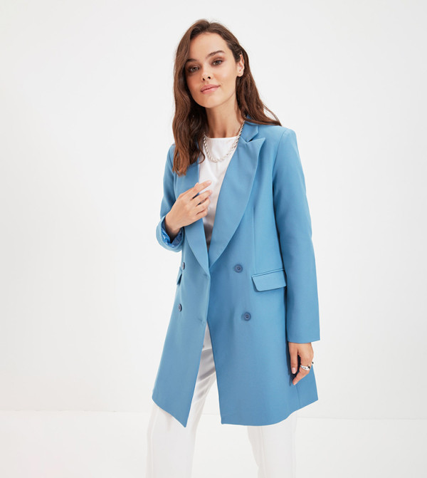 Trendyol Trendyol - Blue Denim Jacket