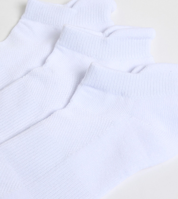 R&B  Ankle Length Socks - White Ankle Length Socks
