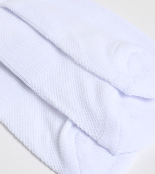 R&B  Ankle Length Socks - White Ankle Length Socks