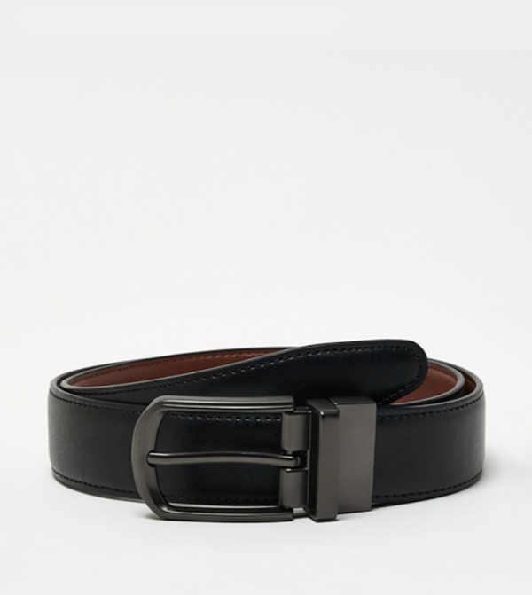 R&B Non Leather Belts - BLACK Non Leather Belts