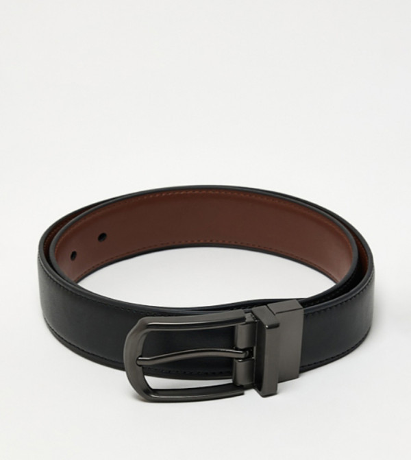 R&B Non Leather Belts - BLACK Non Leather Belts