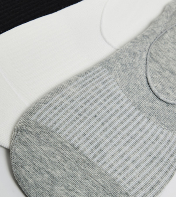 R&B  No show Socks - Grey No Show Socks