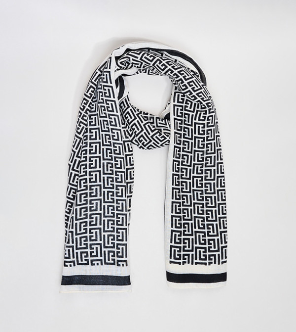 أر آند بي  أوشحة منسوجة  - عاجي  Woven Scarves
