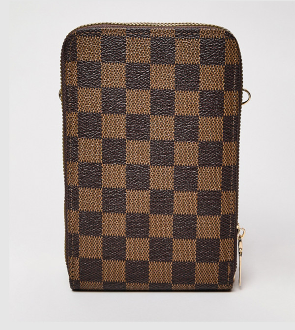 أر آند بي  micro-checks - بني  Cross Body Bags