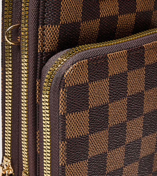 أر آند بي  micro-checks - بني  Cross Body Bags