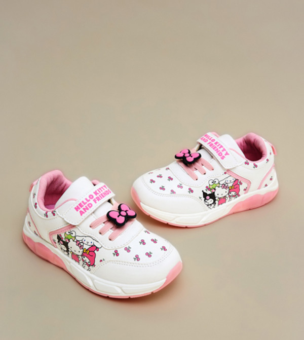 R&B  hello kitty - White Low Top
