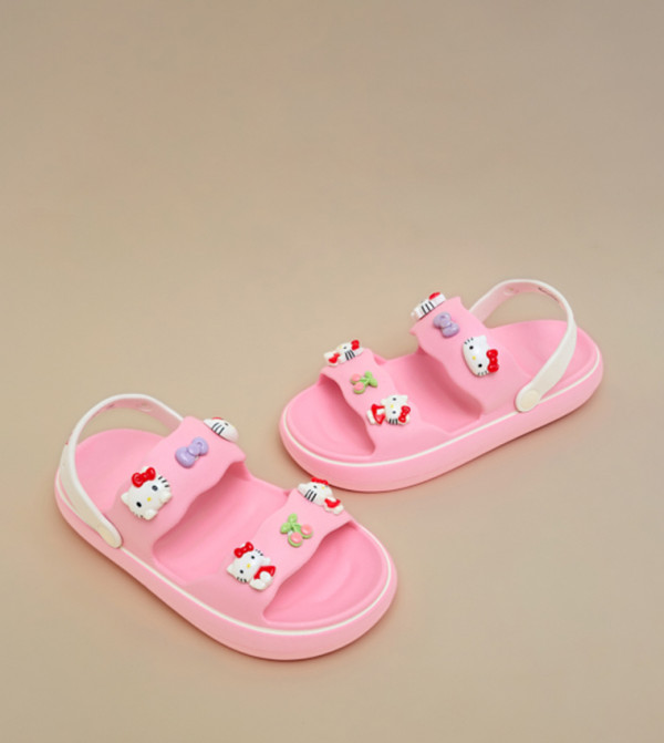 R&B  Sandals - Pink Flat Sandals