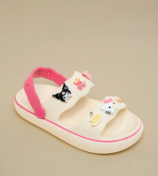 R&B  Flat Sandals - Beige Flat Sandals