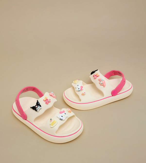 R&B  Flat Sandals - Beige Flat Sandals