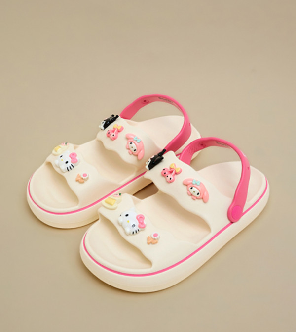 R&B  Flat Sandals - Beige Flat Sandals