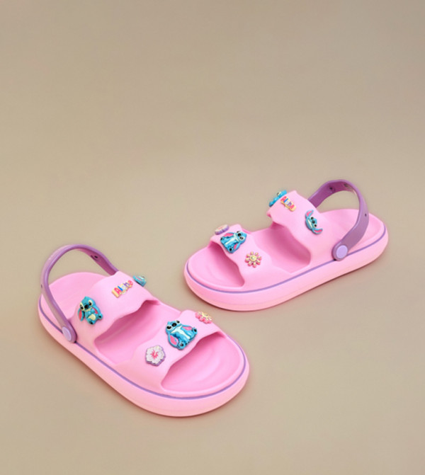 R&B  Flat Sandals - Pink Flat Sandals