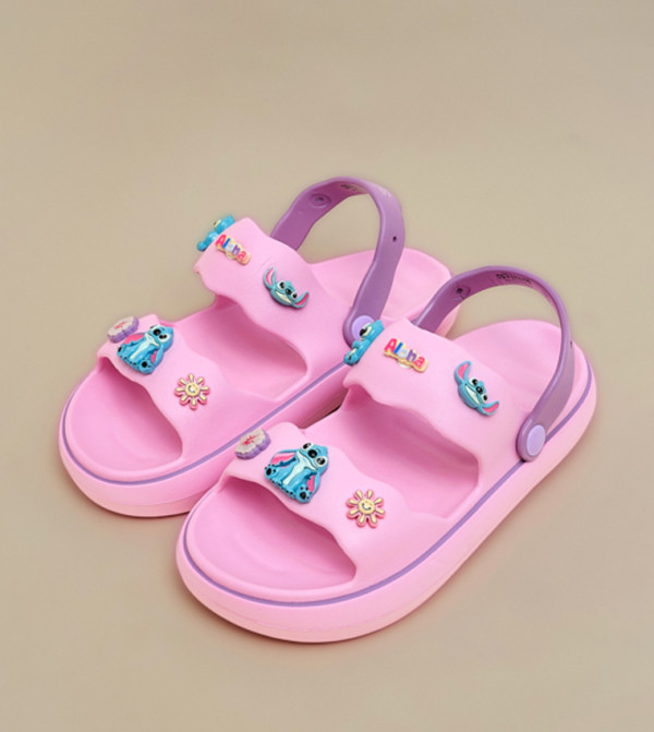 R&B  Flat Sandals - Pink Flat Sandals