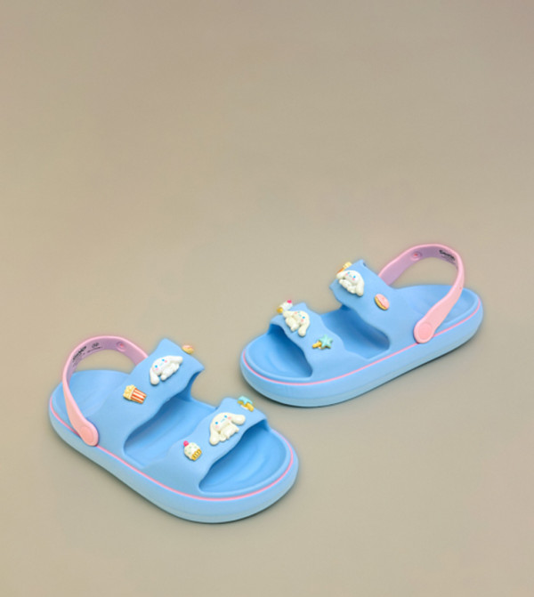 R&B  Flat Sandals - Blue Flat Sandals
