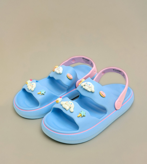 R&B  Flat Sandals - Blue Flat Sandals