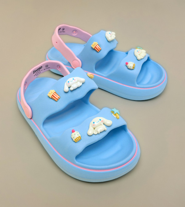 R&B  Flat Sandals - Blue Flat Sandals