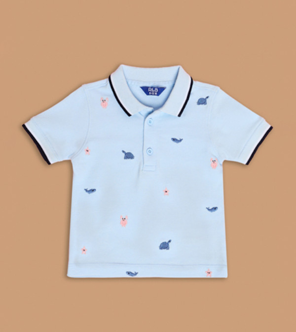 R&B  T-shirts & Bottoms - Blue T-shirts & Bottoms