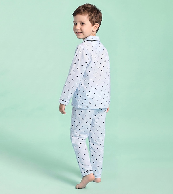 R&B  Top & Pyjama Sets - Blue Top & Pyjama Sets