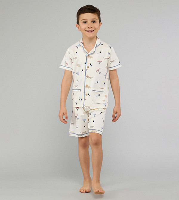 R&B  Nightwear - Ivory Top & Pyjama Sets