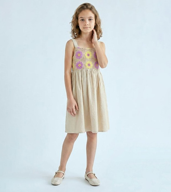 R&B  Dresses - Beige Casual Dress