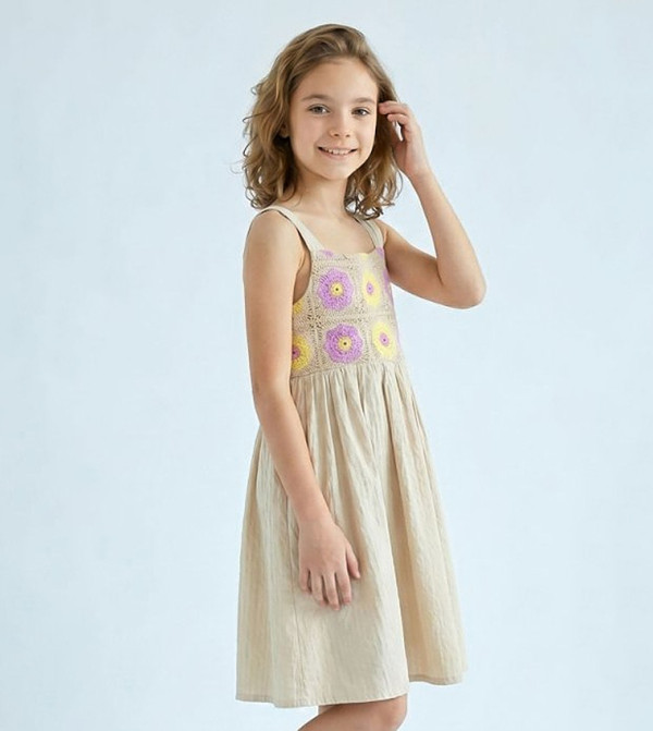 R&B  Dresses - Beige Casual Dress