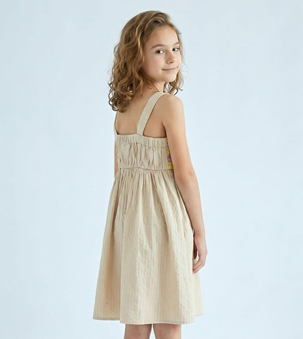 R&B  Dresses - Beige Casual Dress