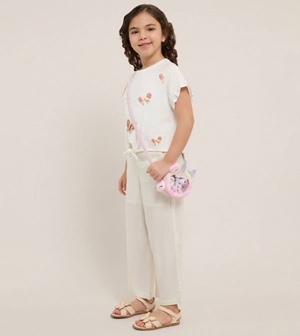 R&B  Trousers & Pants - Ivory Trousers & Pants