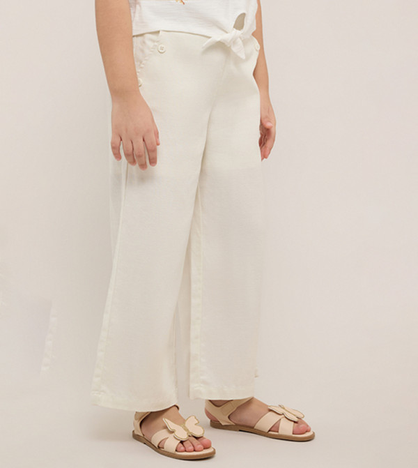R&B  Trousers & Pants - Ivory Trousers & Pants