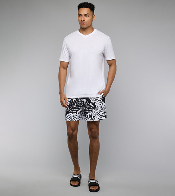 R&B  Swimwear - White Bottoms