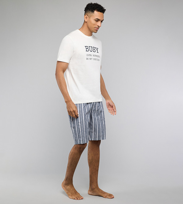أر آند بي  ملابس النوم  - عاجي  Pyjama Set