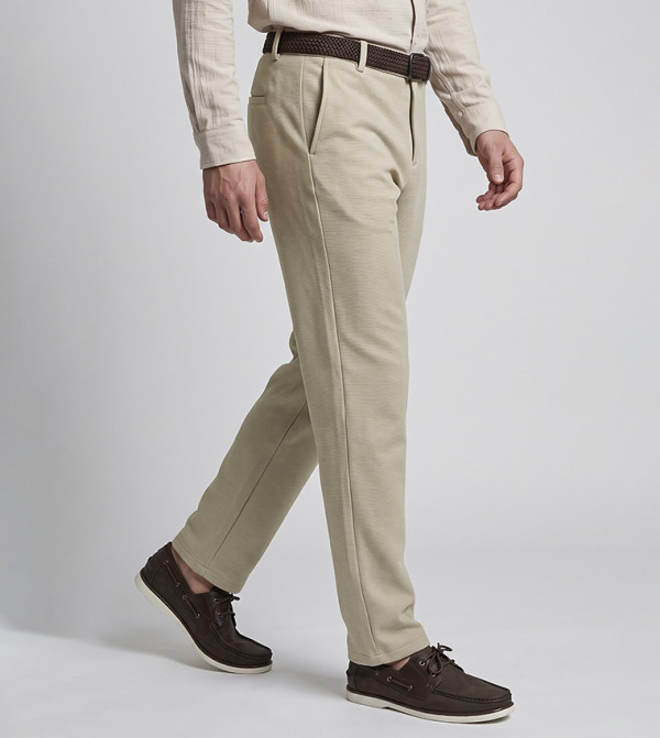 أر آند بي  بناطيل وتشينو رياضة - بيج Formal Pants