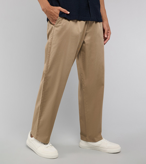 R&B  Clothing - Beige Casual Pants