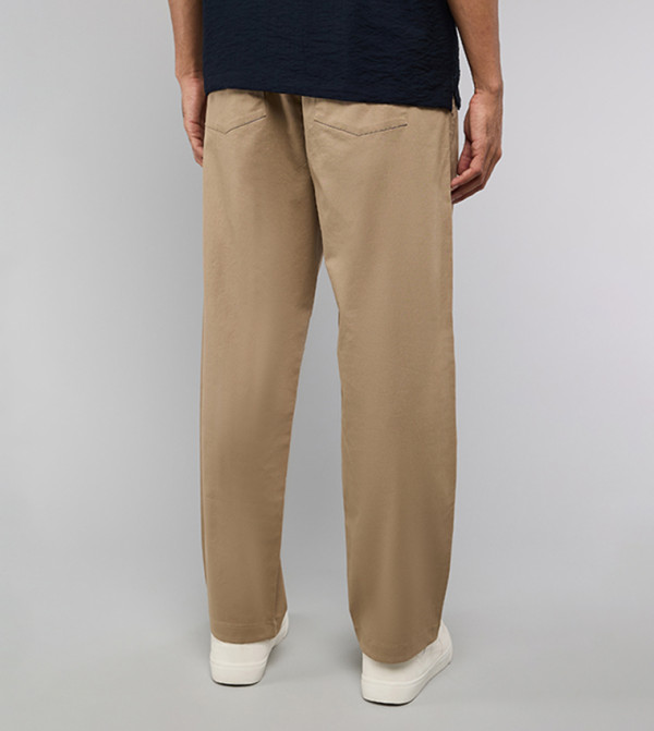 R&B  Clothing - Beige Casual Pants