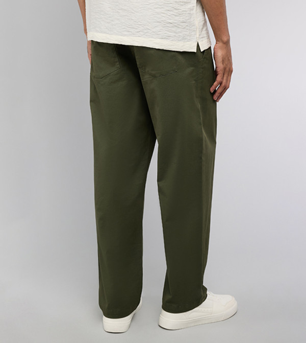 R&B  Pants & Chinos - Olive Casual Pants