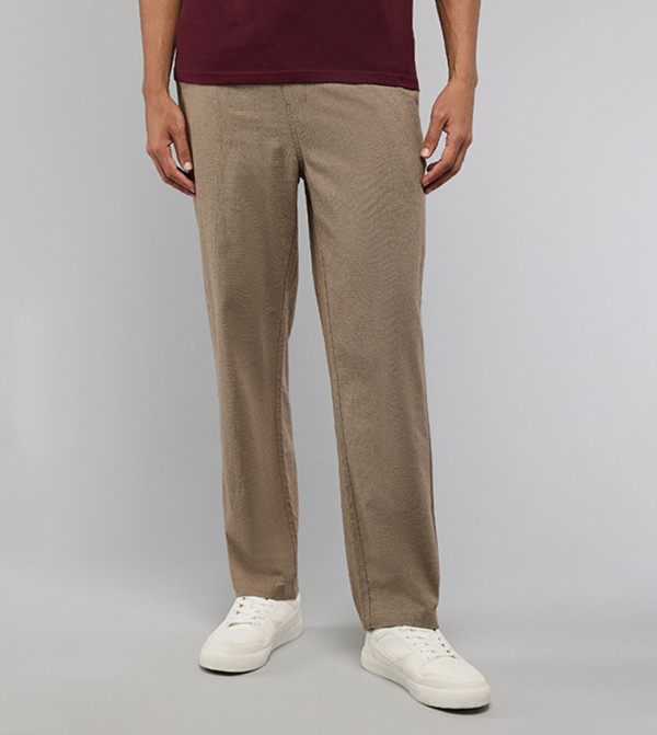 R&B  Casual Pants - Brown Casual Pants