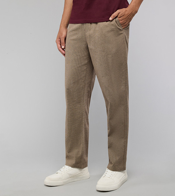 R&B  Casual Pants - Brown Casual Pants
