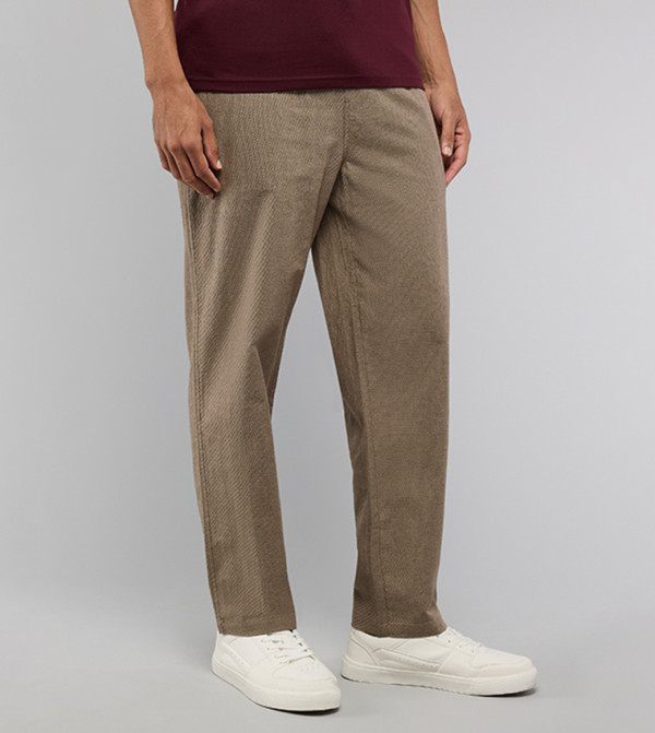 R&B  Casual Pants - Brown Casual Pants