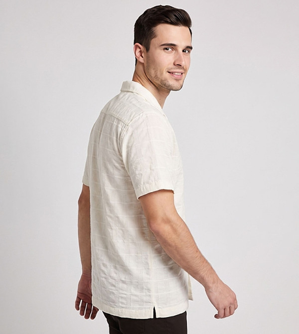 R&B  heritage-tartan - Cream Short Sleeves