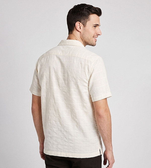 R&B  heritage-tartan - Cream Short Sleeves