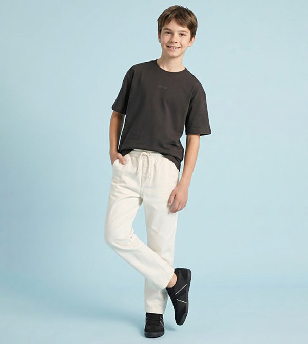 R&B  Trousers & Pants - White Trousers & Pants